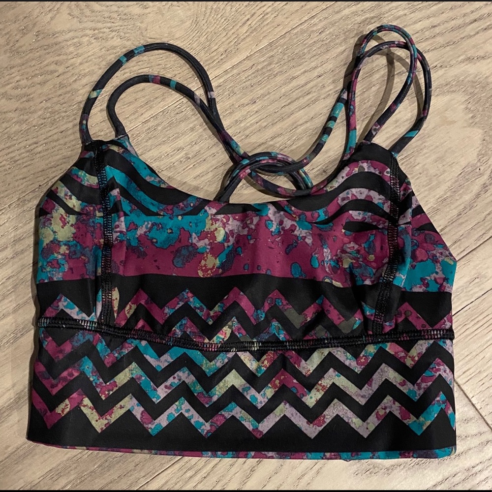 NWOT Lululemon Wanderlust Tribal Bra size 2